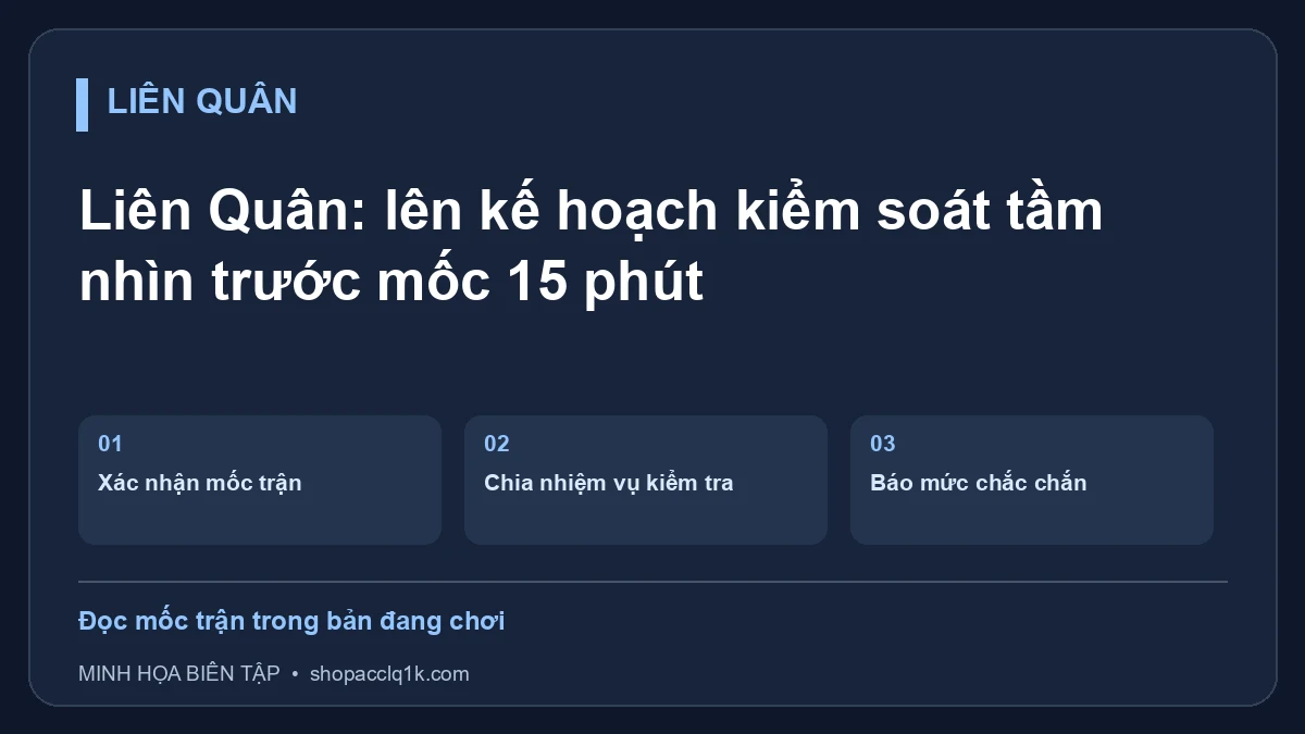 Liên Quân: lên kế hoạch kiểm soát tầm nhìn trước mốc 15 phút